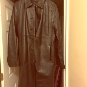 Leather coat